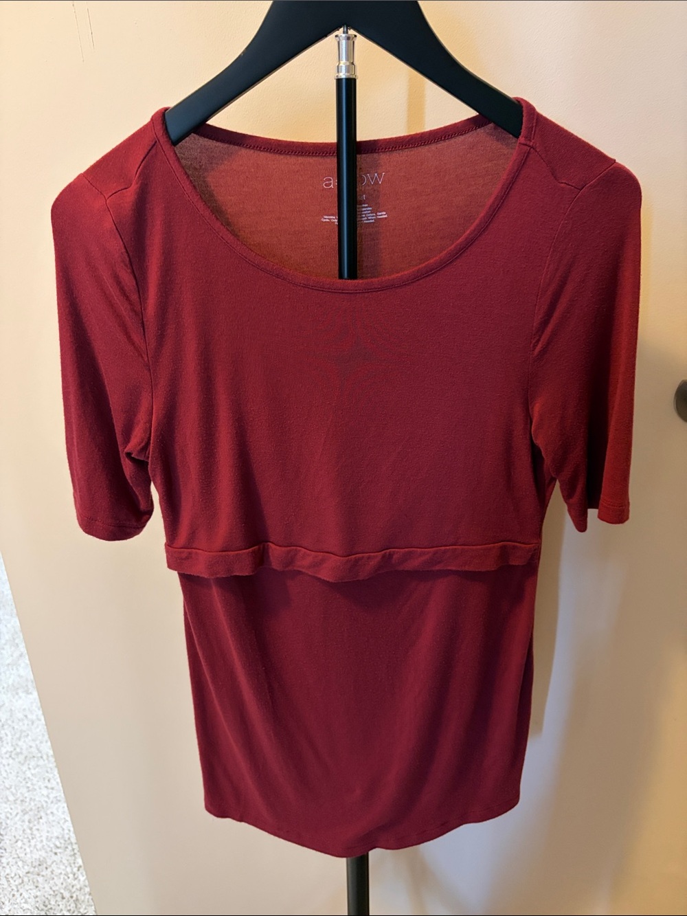 a:glow Wine Red Nursing Camisole Top